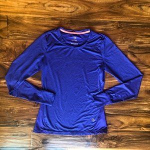 MPG Blue Long Sleeve Top Women’s Small